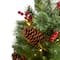 4ft. Pre-Lit Norway Mixed Pine Artificial Christmas Tree, Clear LED Lights